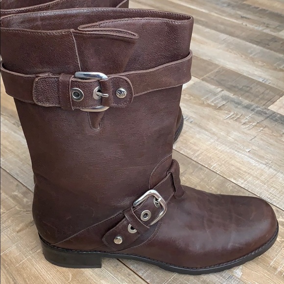 Stuart Weitzman brown leather boots like new 8.5 - Picture 3 of 6
